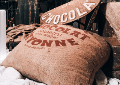 Affiche du musée du chocolat à Bayonne